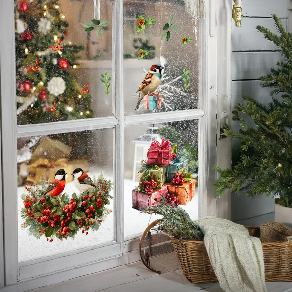 Cozy Holidfor Ay Wfor All Stickers Pvc Mfor Aterifor Al For Windows For And Wfo…