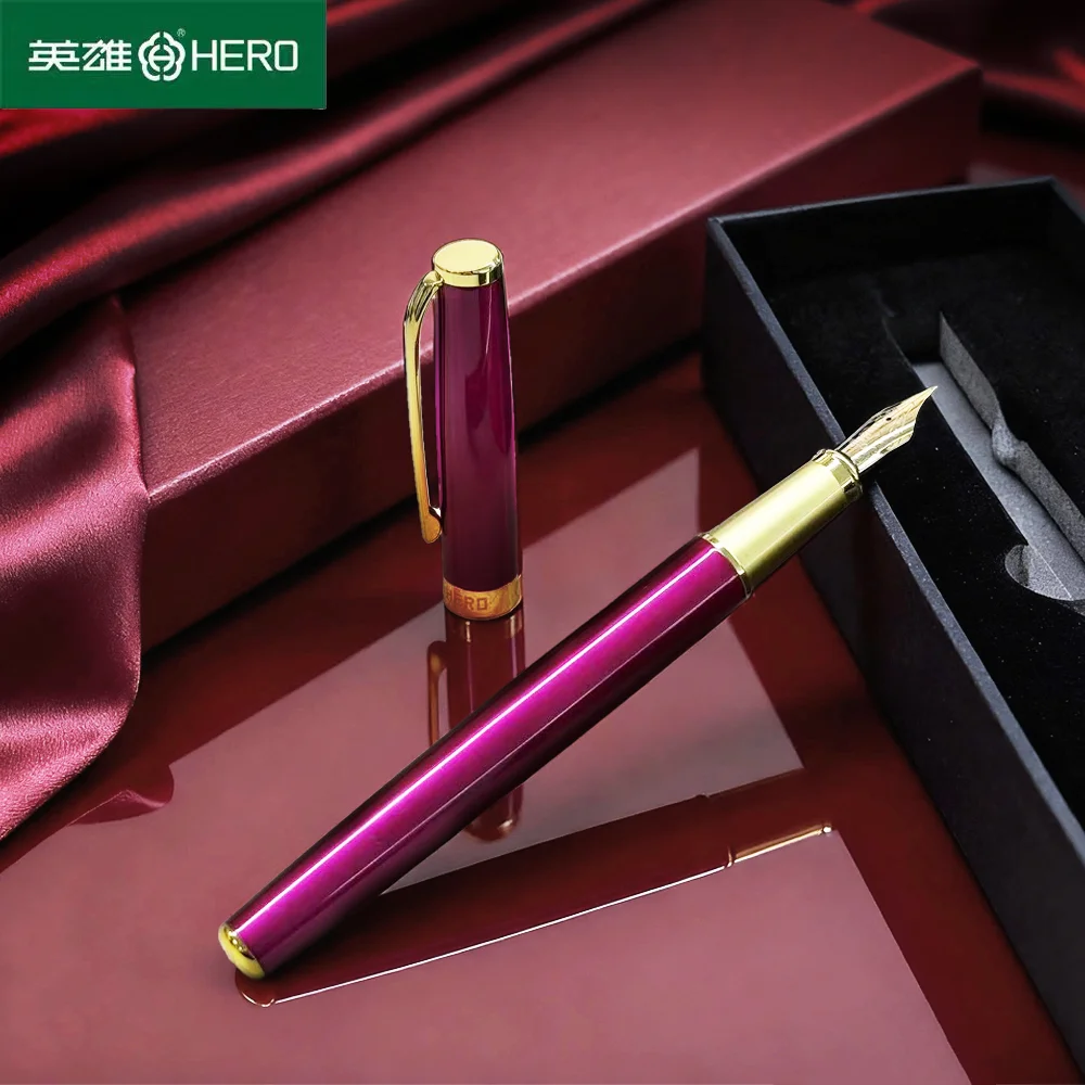 

Hero P108 Calligraphy Pen Pink with High-Value Christmas Gifts Box Elementary School Students Specifically Designed Product