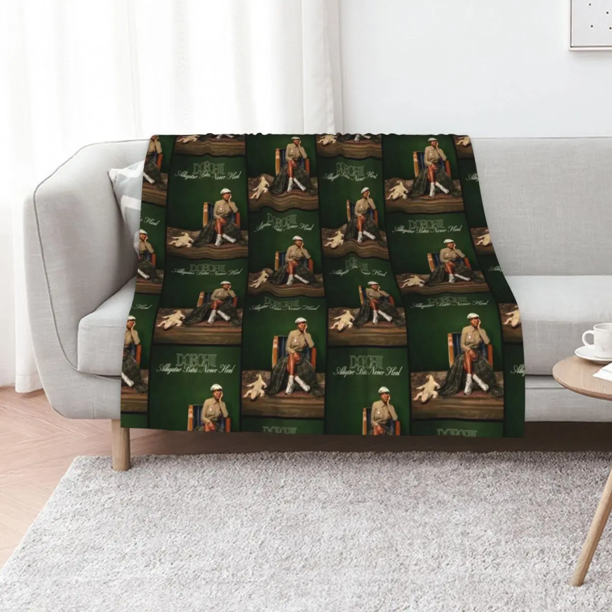 Doechii Alligator Bites Never Heal Album Throw Blanket For Sofa Thin Luxury Brand Thins Decoratives Decorative Sofas Blankets