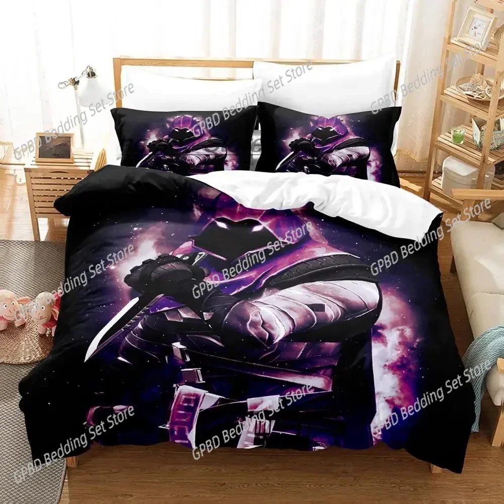 Game VALORANT Omen 3D Bedding Set Duvet Cover Pillowcases Single Twin Full Queen King Size Home Decor Quilt Boys Gift Quilt Cove