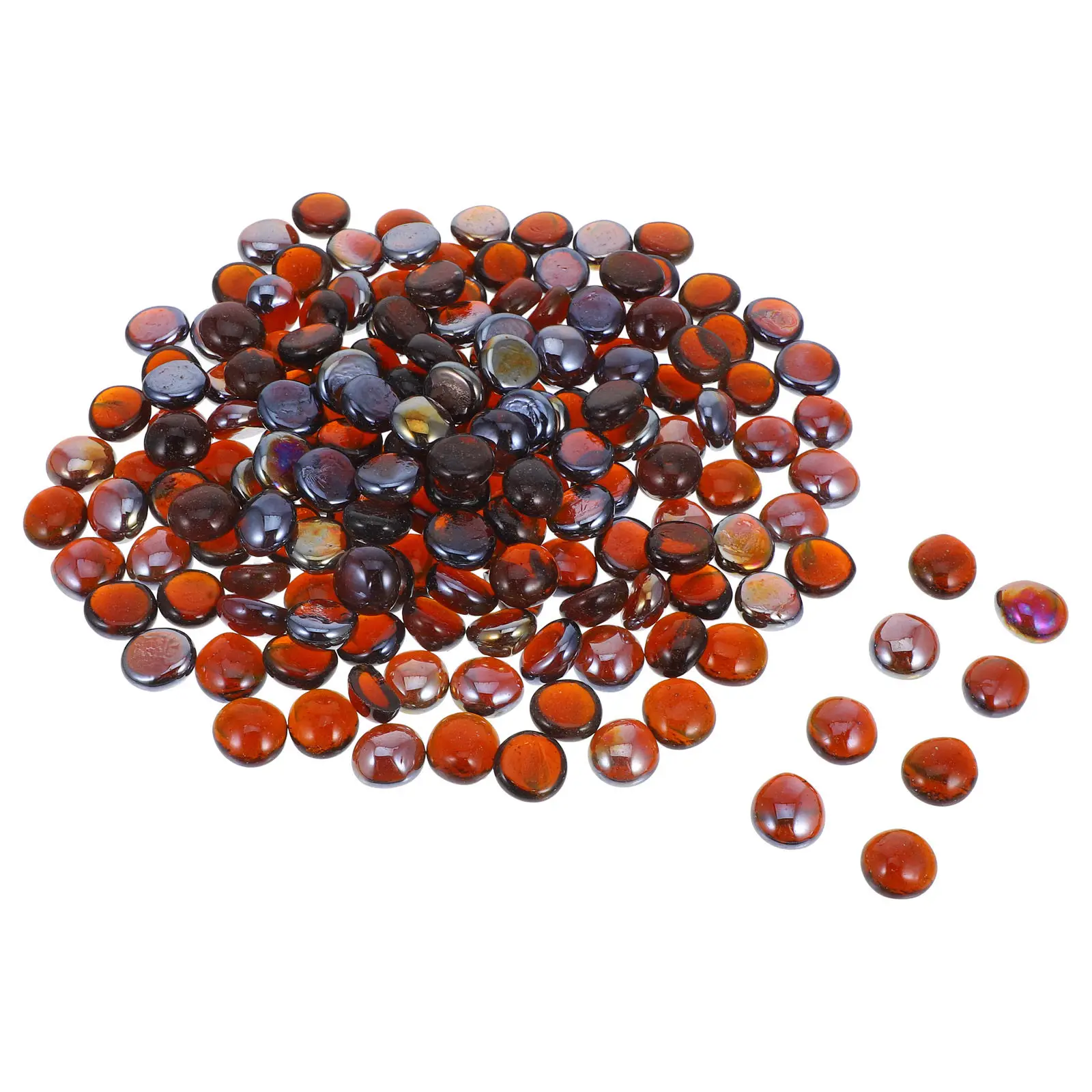 

1 упаковка стеклянных бусин для костровой чаши, декоративных камней для аквариума, ландшафтного дизайна, гравия для поделок своими руками, стеклянных камней