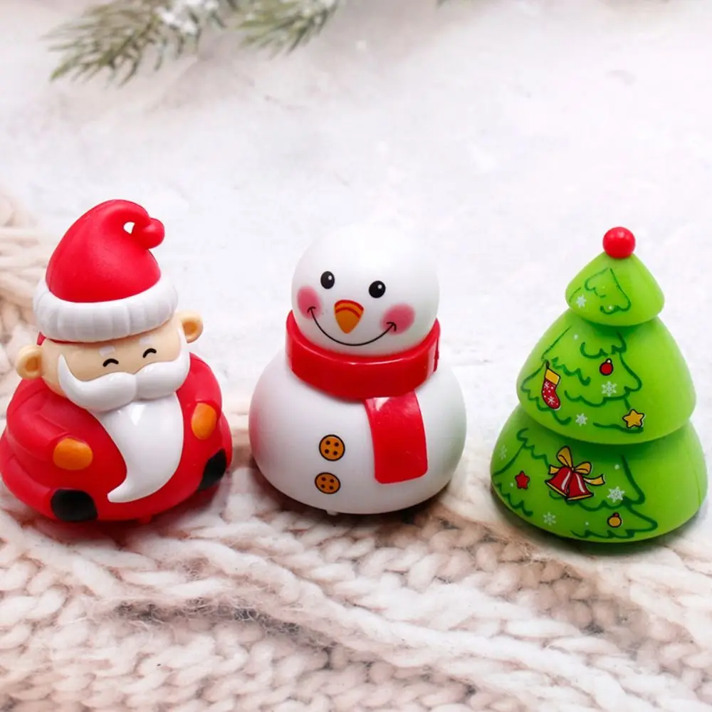 Christmas Tree Christmas Pull Back Car Old Man Cartoon Snowman Car Toys Decoration Plastic Santa Vehicle Toy Party Favors