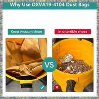 WON 12PCS Vacuum Dust Paper Bag Fit For  Dxva19 4104 Vacuum Cleaner Accessories Spare Parts Dust Bag