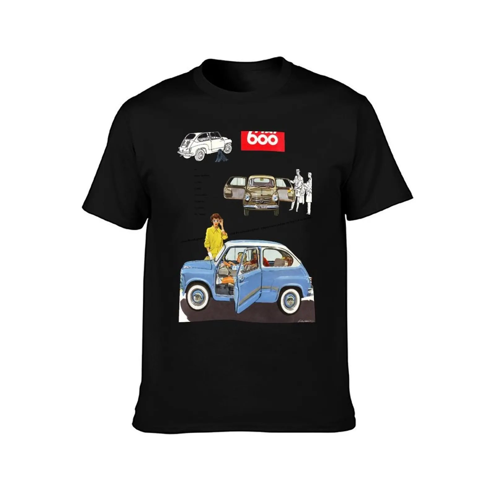 600 - ADVERT T-Shirt, Summer Casual Cotton Tee, Oversized Streetwear Tops, Vintage Graphic Print, Loose Fit Short Sleeve