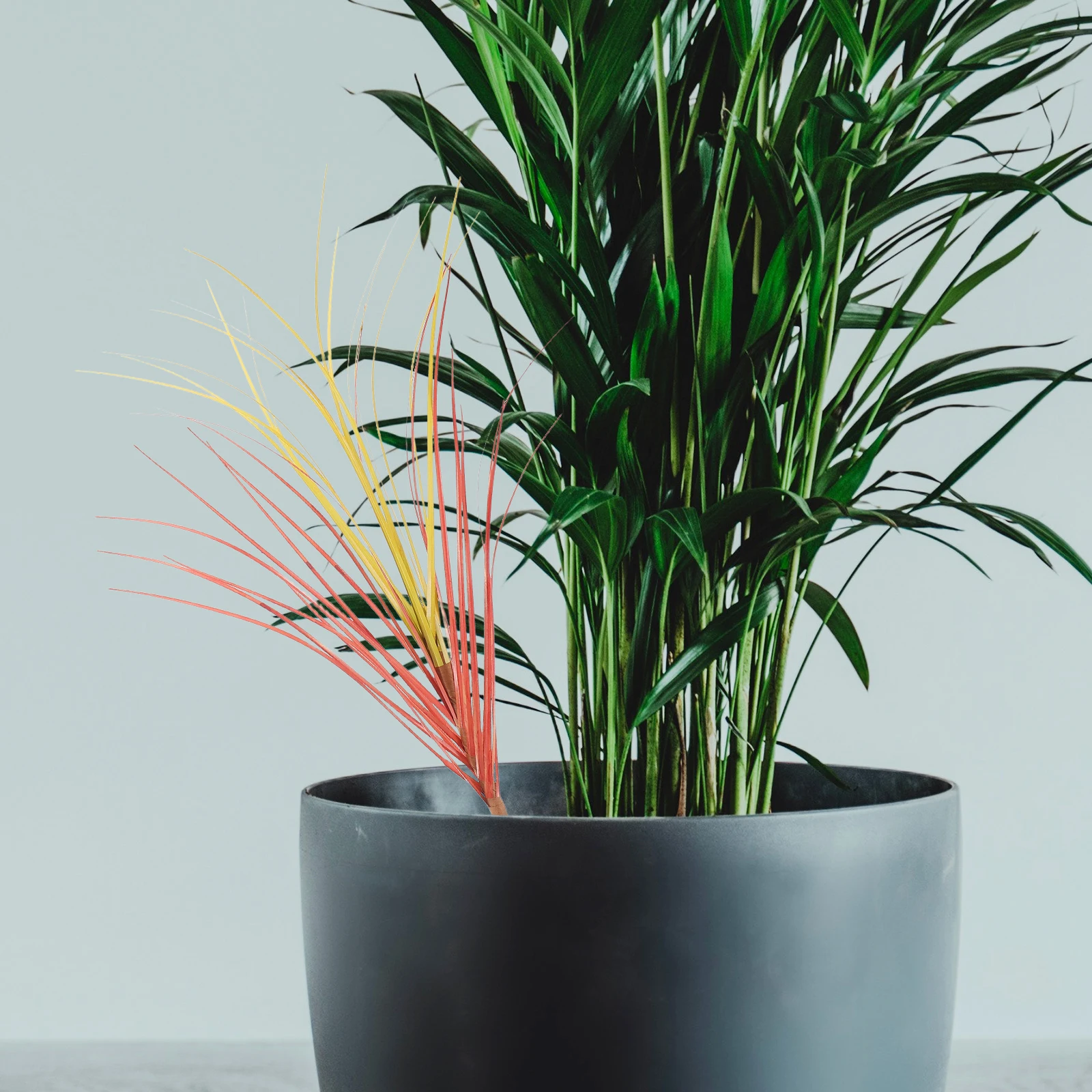 

12pcs Artificial Plants For Outdoor Decor Fake Lawn Material Lifelike Greenery Stems No Watering Decorative Grass Outdoor Faux