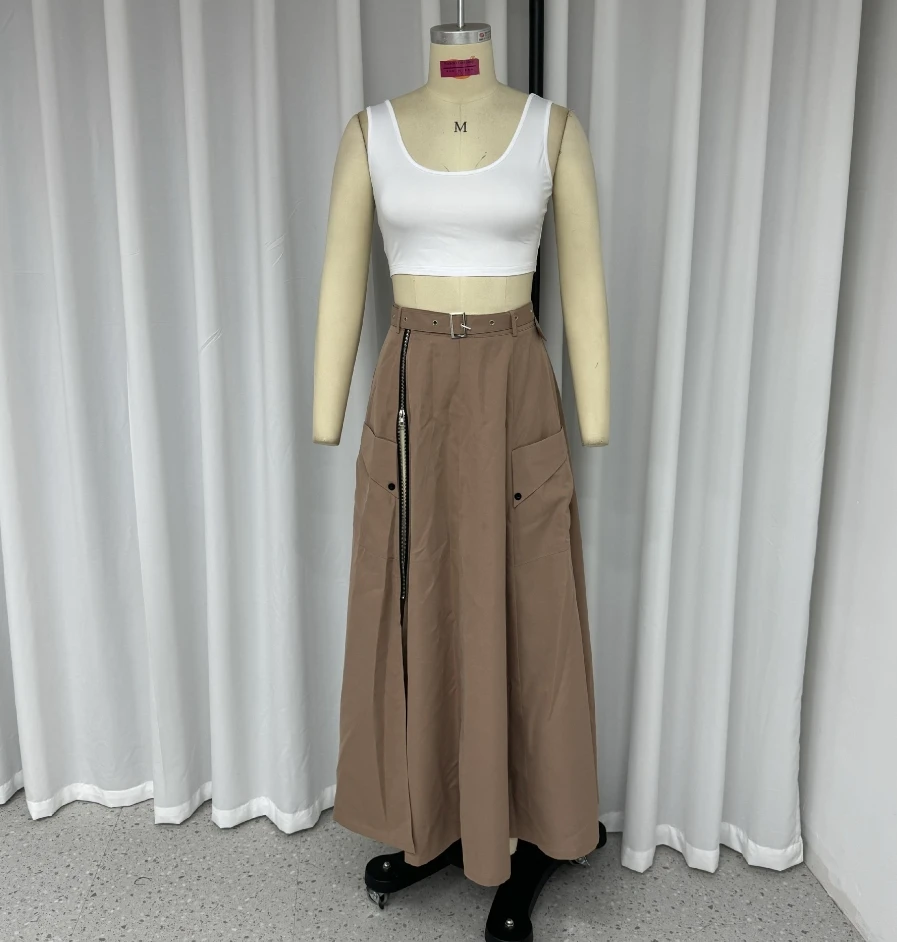 Fashion 2024 Casual Sexy Womens Two Piece Sets Outfit Short Sleeveless Solid Color Vest with Slit Long Pants Set Female Clothing