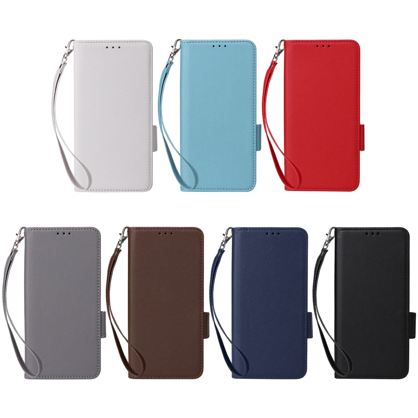 Voor Poco C65 Luxe Flip Pu Lederen Portemonnee Lanyard Stand Case Voor Xiaomi Poco C65 Pococ65 Side Gesp Telefoon Case