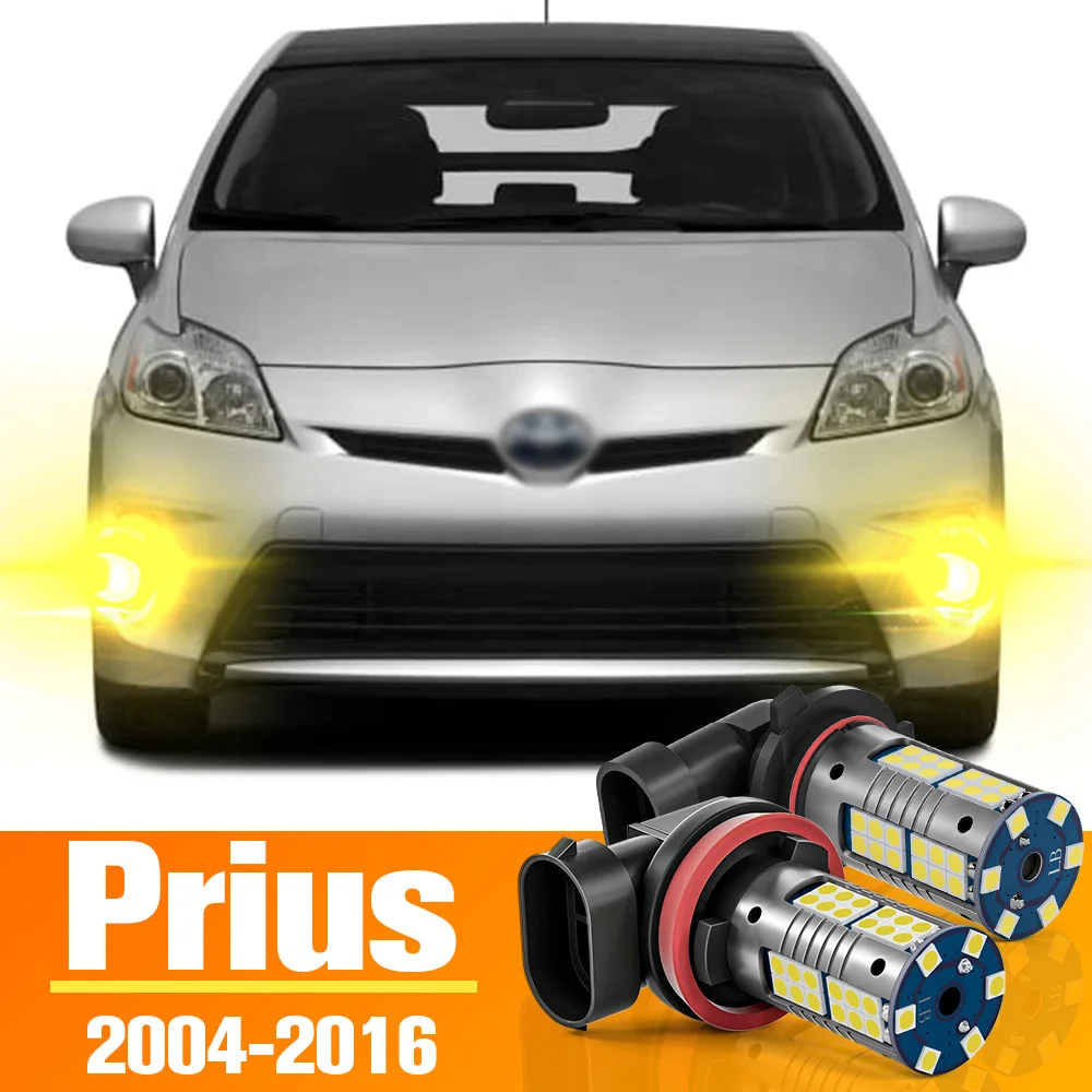 

2pcs LED Front Fog Light Bulb Accessories For Toyota Prius 2004-2016 2005 2006 2007 2008 2009 2010 2011 2012 2013 2014 2015