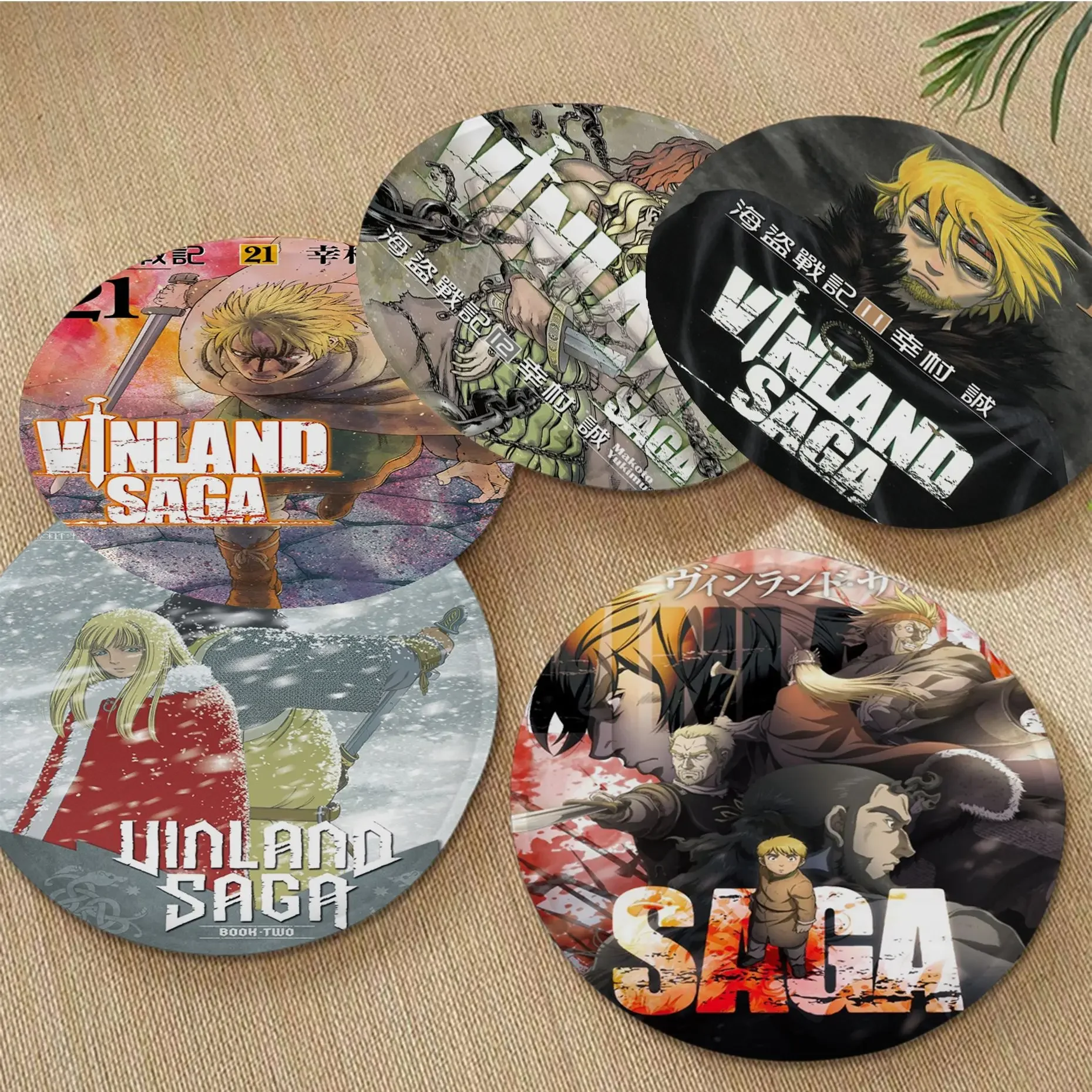 Japanese Anime Vinland Saga Modern Minimalist Style Seat Pad Household Cushion Plush Chair Mat Winter Office Bar Stool Seat Mat