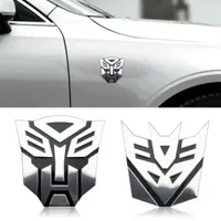 3D Metal Autobot Transformers Car Rear Boot Trunk Side Fender Emblem Badge Sticker Decals For Universal Car Styling Accessories