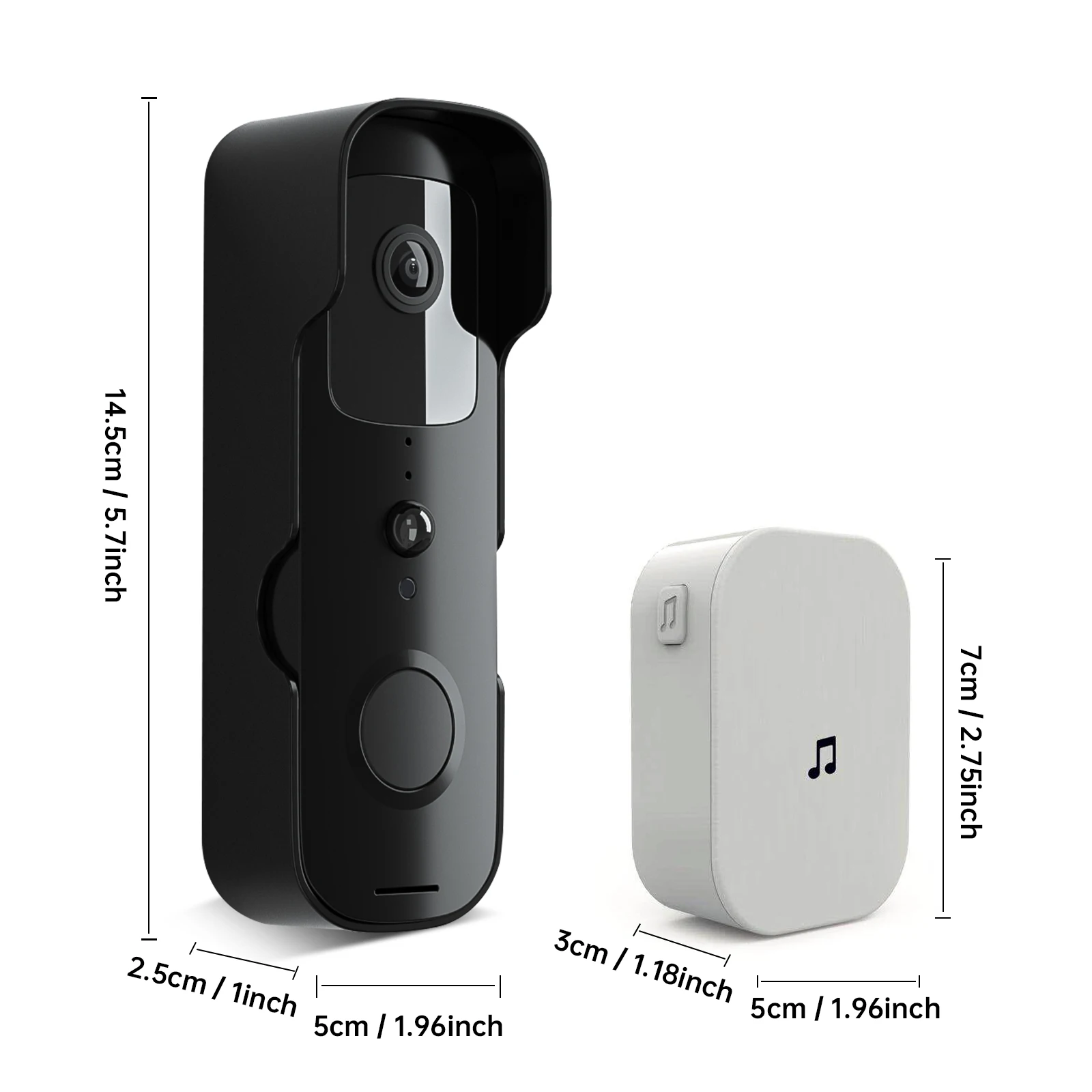 TuyaSmart Wireless Video Doorbell Waterproof Night Vision Home Security 1080P FHD Camera Digital Visual Intercom WIFI Door Bell