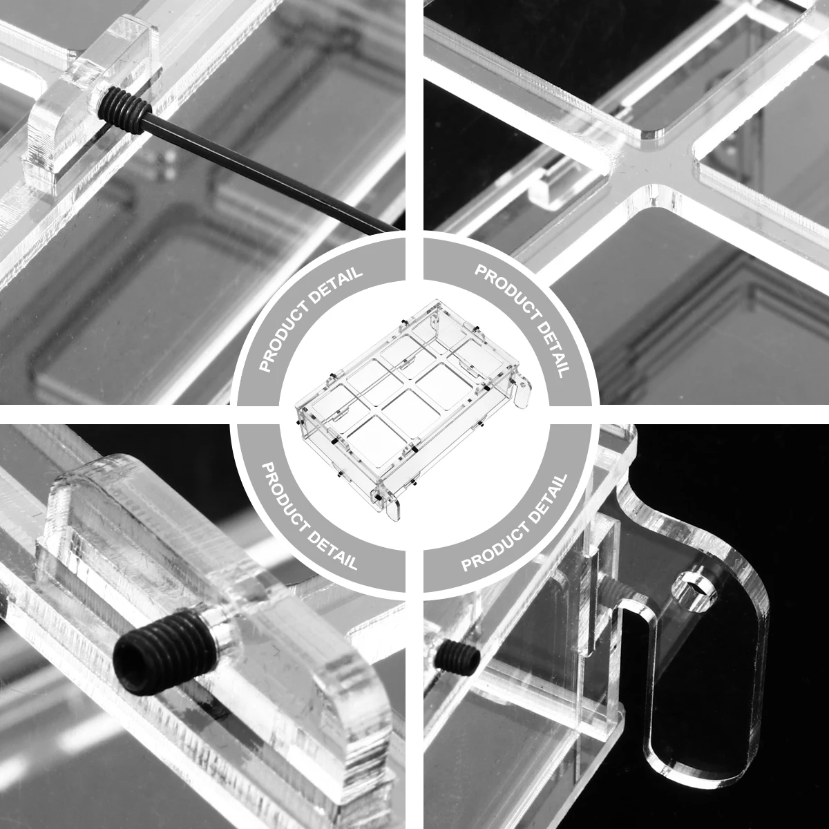 

Feeder Durable Acrylic Weather Resistant Easy Install Long Lasting Gift For Bird Lovers Parrot Feeding Box Bird Food