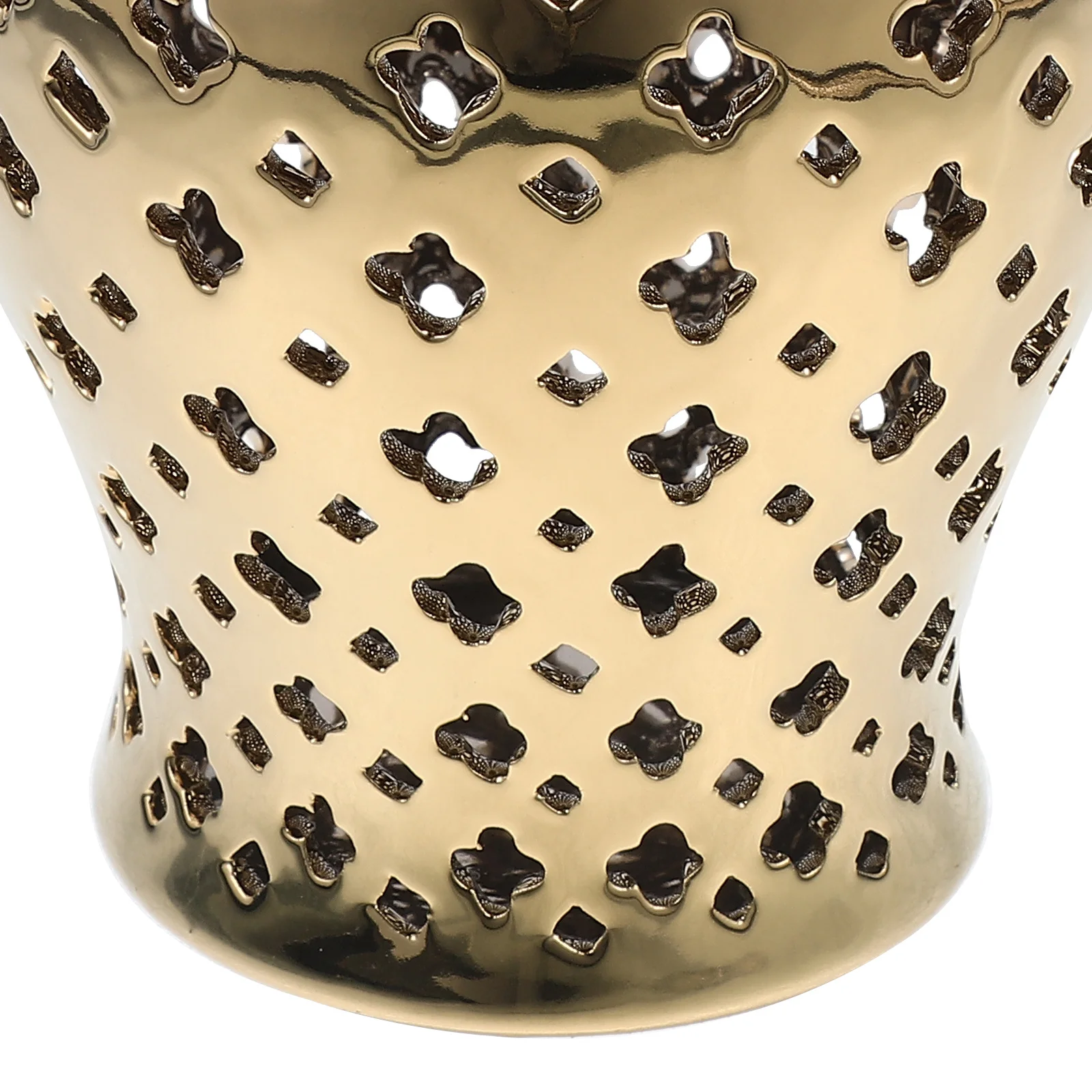 

Ceramic Hollow Vase Flower Arrangement Container Elegant Home Wedding Centerpiece Desktop Ornament Lightweight Decor