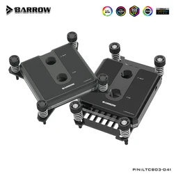 Barrow CPU Water Block Cooler CPU Use for AMD RYZEN AM3/ AM4 / POM / Brass Metal Top / A-RGB Light compatible 5V GND 3PIN Header