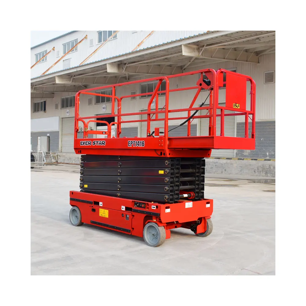 

Low Noise Mobile Lifting Platform Hydraulic Scissor Lift Table, Quiet Operating Equipment for Indoor Facilities