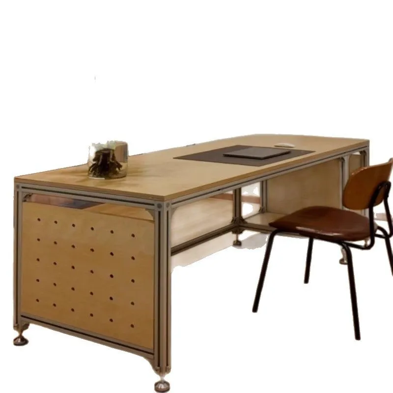 

Aluminum marine panel birch desk, simple negotiation creative conference table, workbench
