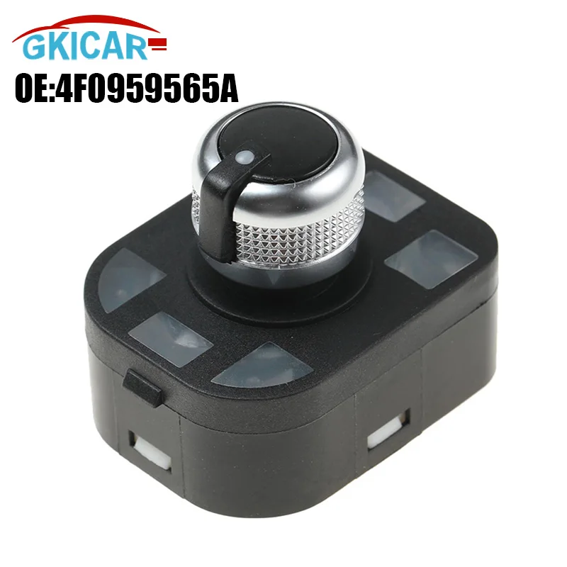 4F0959565A Master Adjust Knob Mirror Switch Button Rear Mirror For Audi A4 S4 B6 A6 Quattro Q7 R8 TT RS4 2001 2012