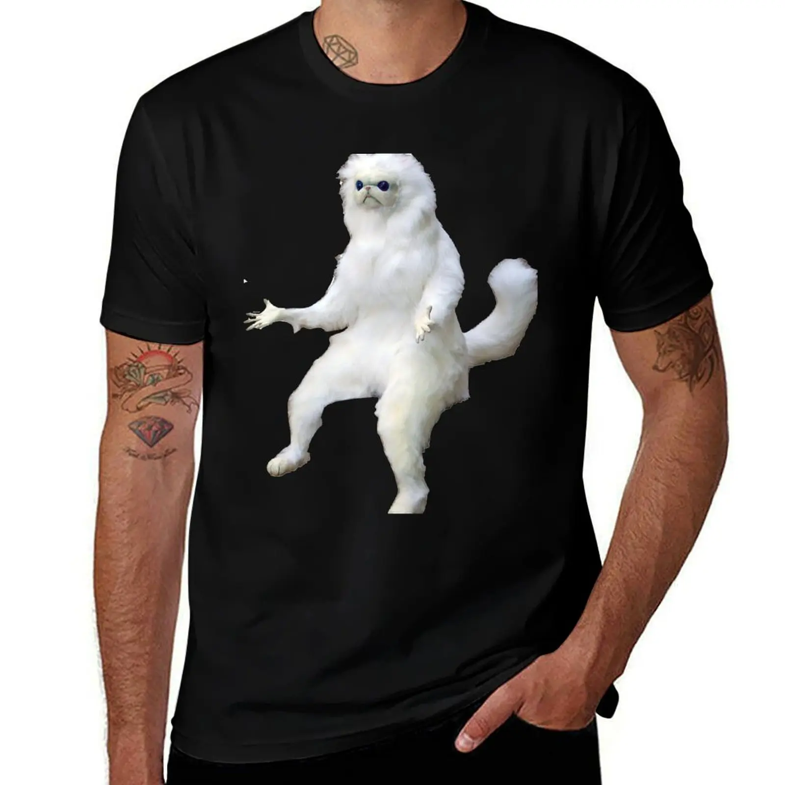 

Room t Cat cotton man T-Shirt with g T-Shirt men shirt t t for shirts heavy prints shirts Persian man Guardian