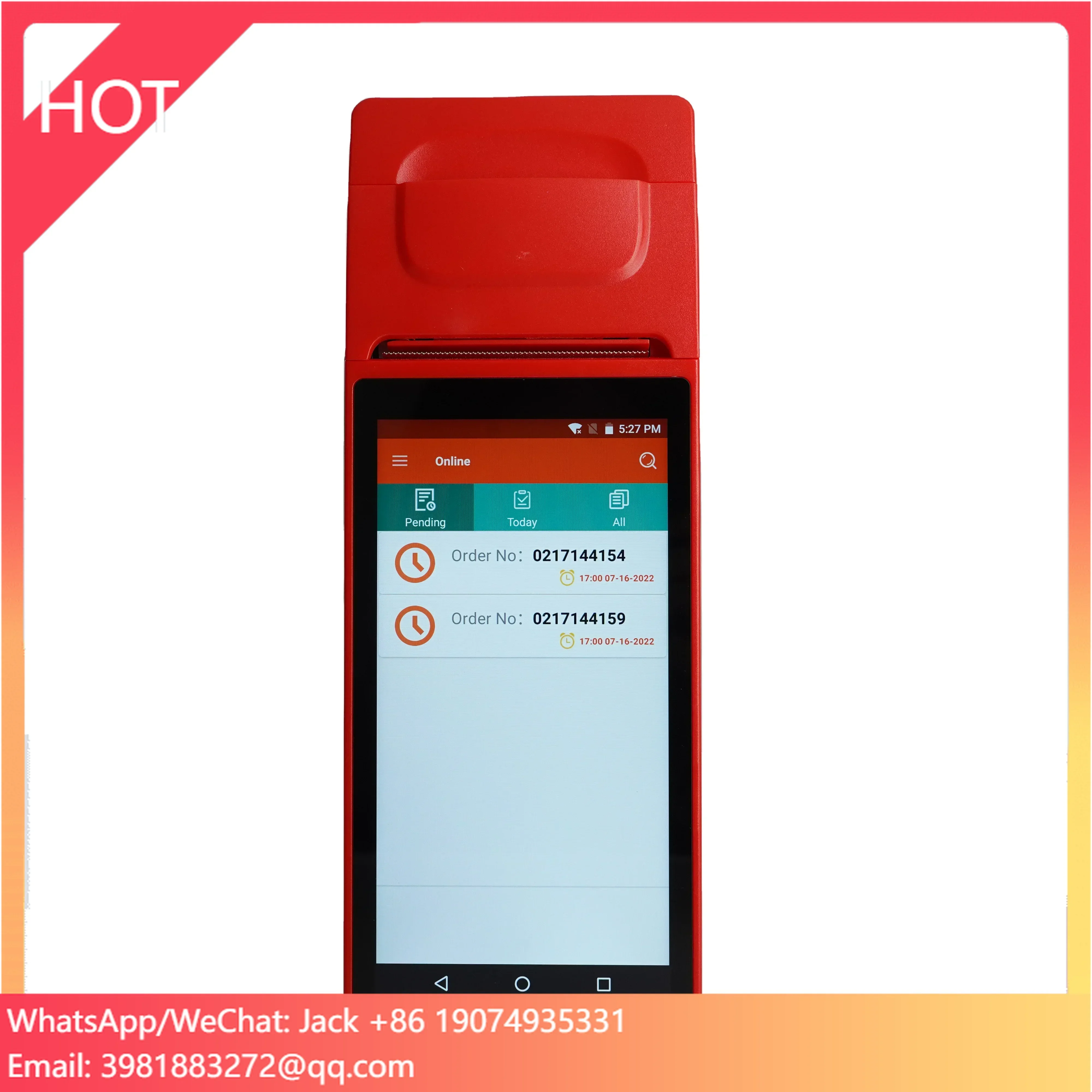 Goodcom GT81P Mobile Handheld Android POS System Terminal Manufactures Touch Screen Pos With Printer Payment Machine