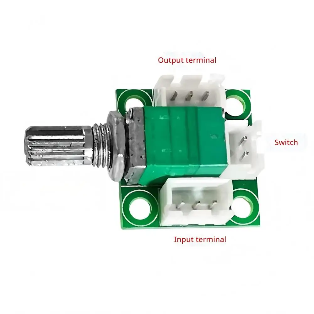 2-Channel 09 Type DIY Stereo Volume Control Potentiometer with Switch Mini Sealed B50K Linear Potentiometer Adapter Board