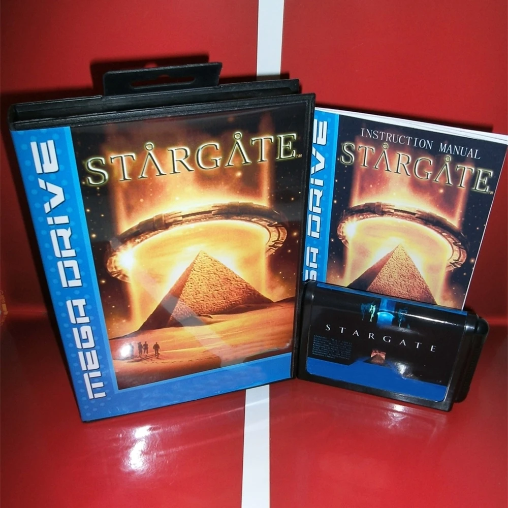 

New Arrival STARGATE 16 Bit MD Game Card With Retail Box & Manual Book For Sega Mega Drive/ Genesis