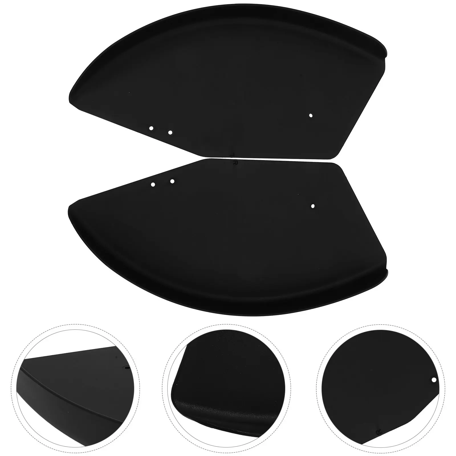 

Пара защитных пластиковых боковых панелей для инвалидных колясок, усиленные, ветроустойчивые, совместимые с большинством моделей инвалидных колясок