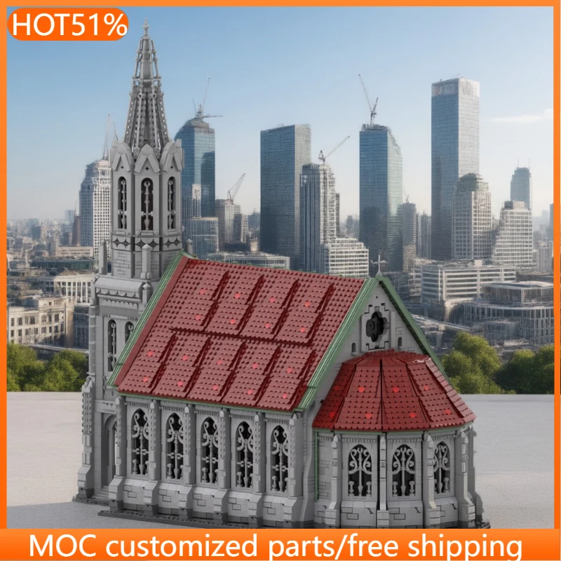 11369 PCS Cathedral Church MOC Customize Modular Building Block Creative Design Brick Simple Model Design DIY Festival Toy Gift