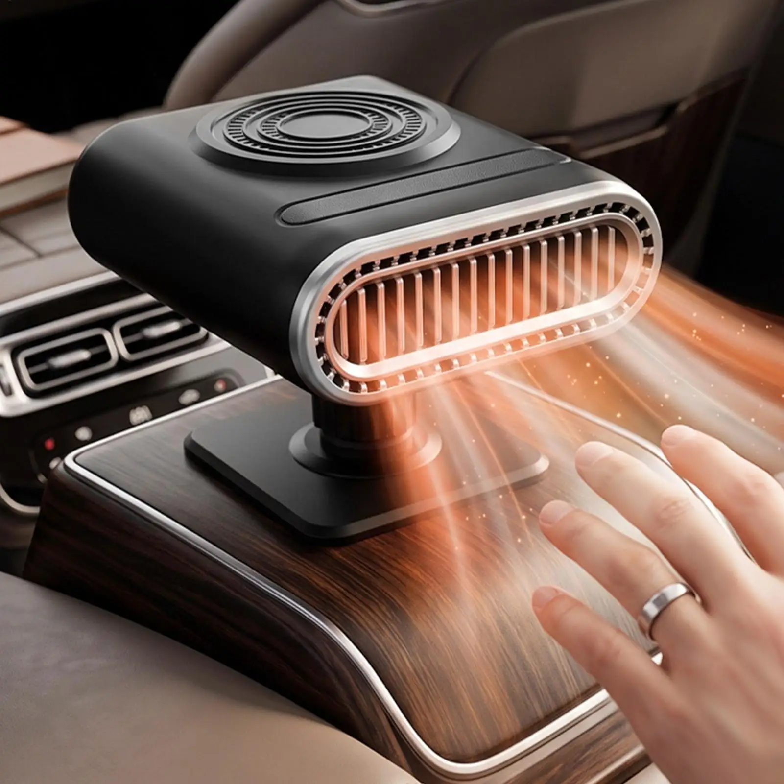 Heater For Car 12V Adjustable Angle Vehicle Window Defroster Windshield Defroster Demister For Drivers Campers Travelers