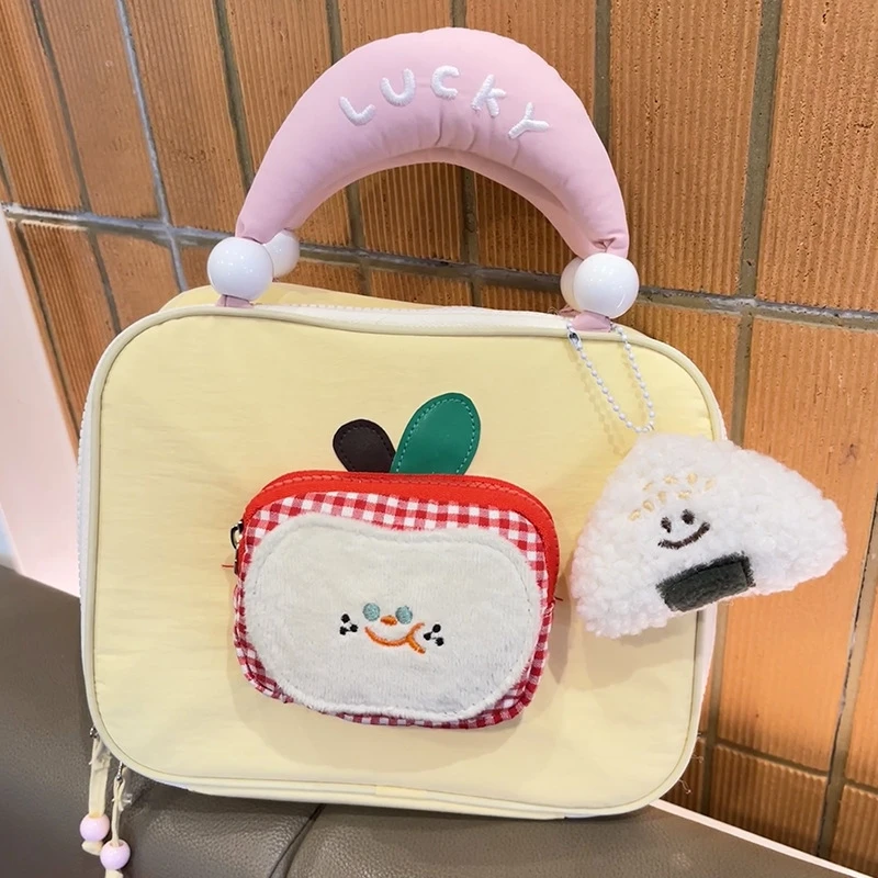 Large Capacity Fruit Makeup Bag Handheld Toiletry Organizer With Layers For Travel Cosmetic Pouch Cute Girls Women Teens Gift
