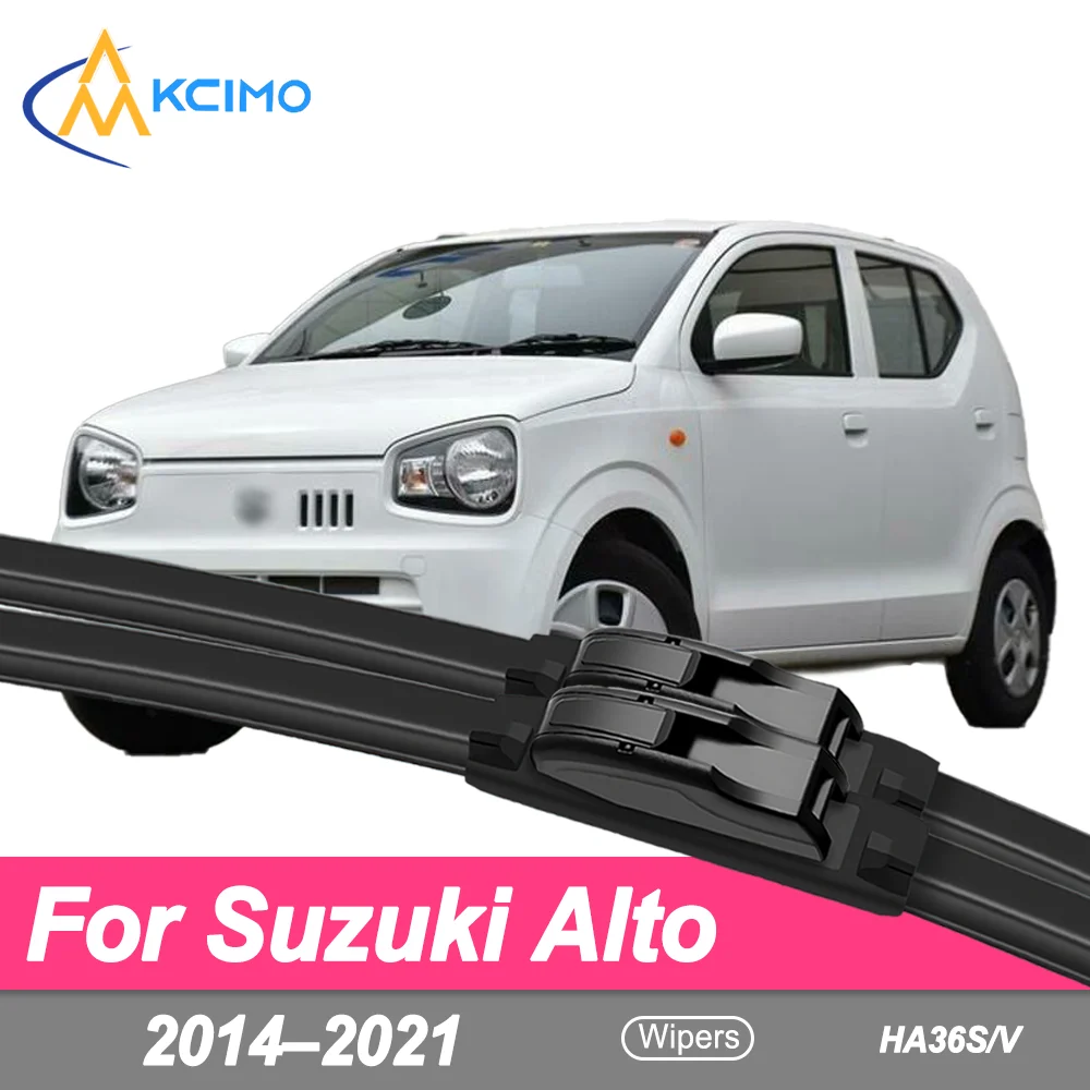 

For Suzuki Alto HA36S/V 2014–2021 Front Windshield Wiper Blades 2pcs Windscreen Window Accessories 2015 2016 2017 2018 2019 2020