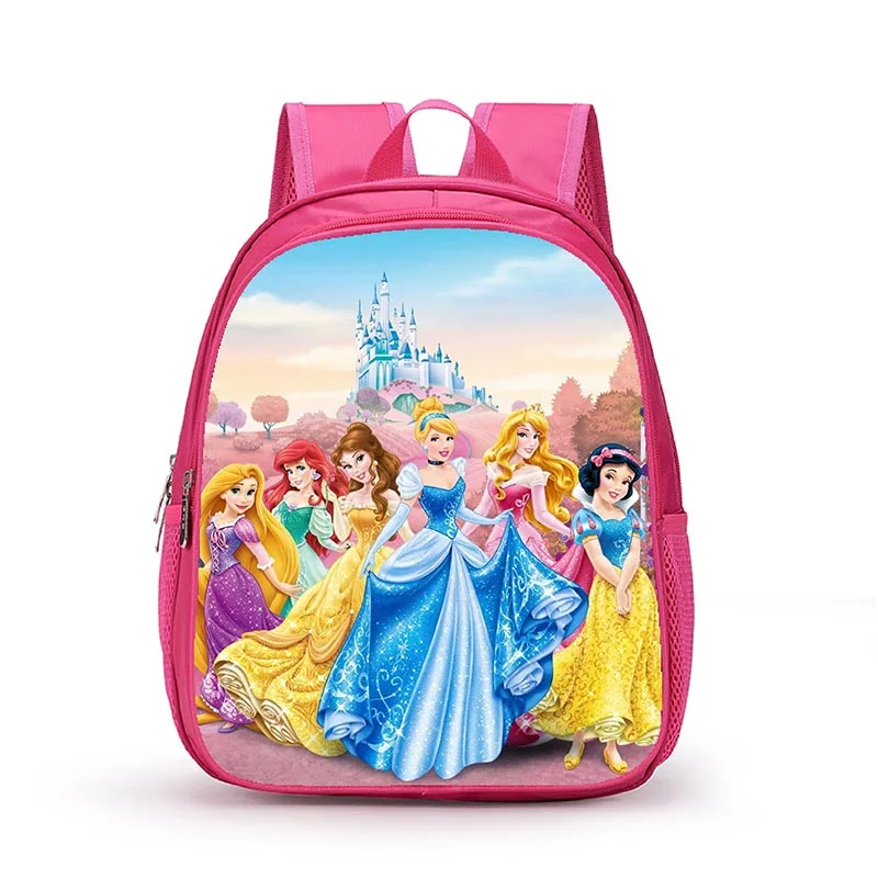 12 Inch Disney Snow White Princess Cinderella School Bag Kindergarten Backpack Fashion Toddler Girl Bookbag Shoulder Bag Mochila