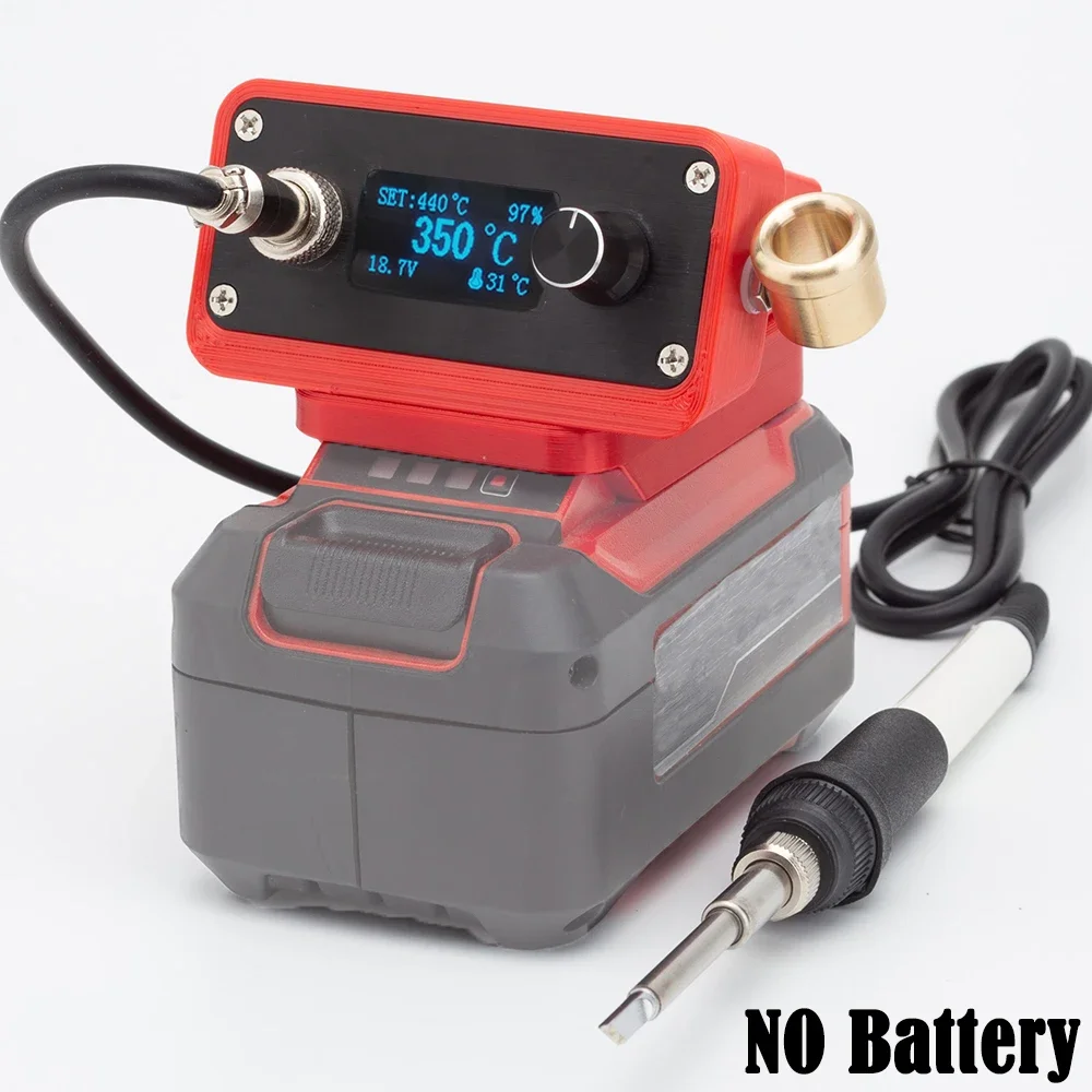 

T12 Soldering Iron Cordless Soldering For Ozito 18V Lithium Battery Electric Digital Soldering Station DIY Repair(NO Battery )