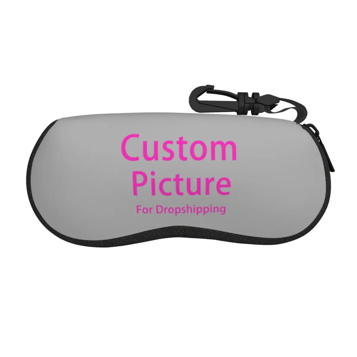 Custom Personalized Photo Logo Eyeglass Glasses Case Women Men Soft Customized DIY Print Sunglasses Protective Pouch