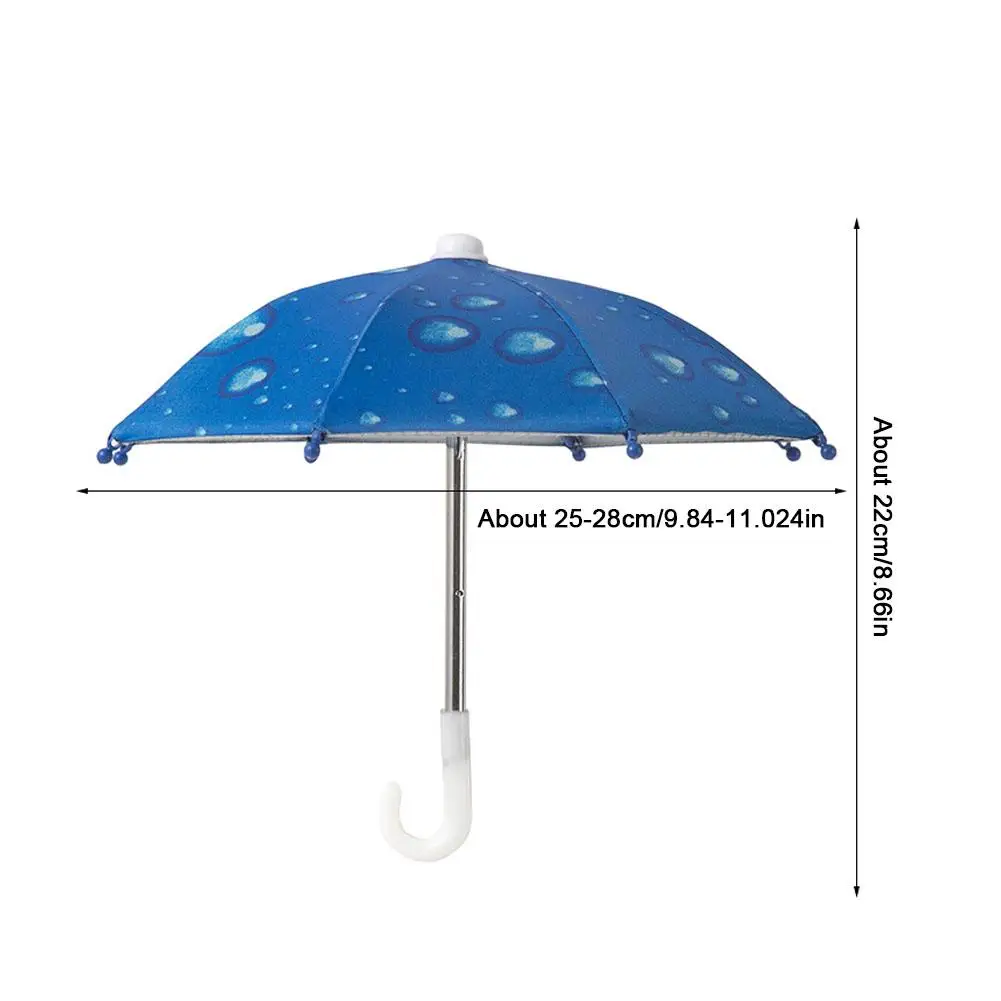 Parapluie de téléphone avec ventouse de poing, Protection UV universelle, Mini pare-soleil coupe-vent, accessoires de téléphone portable