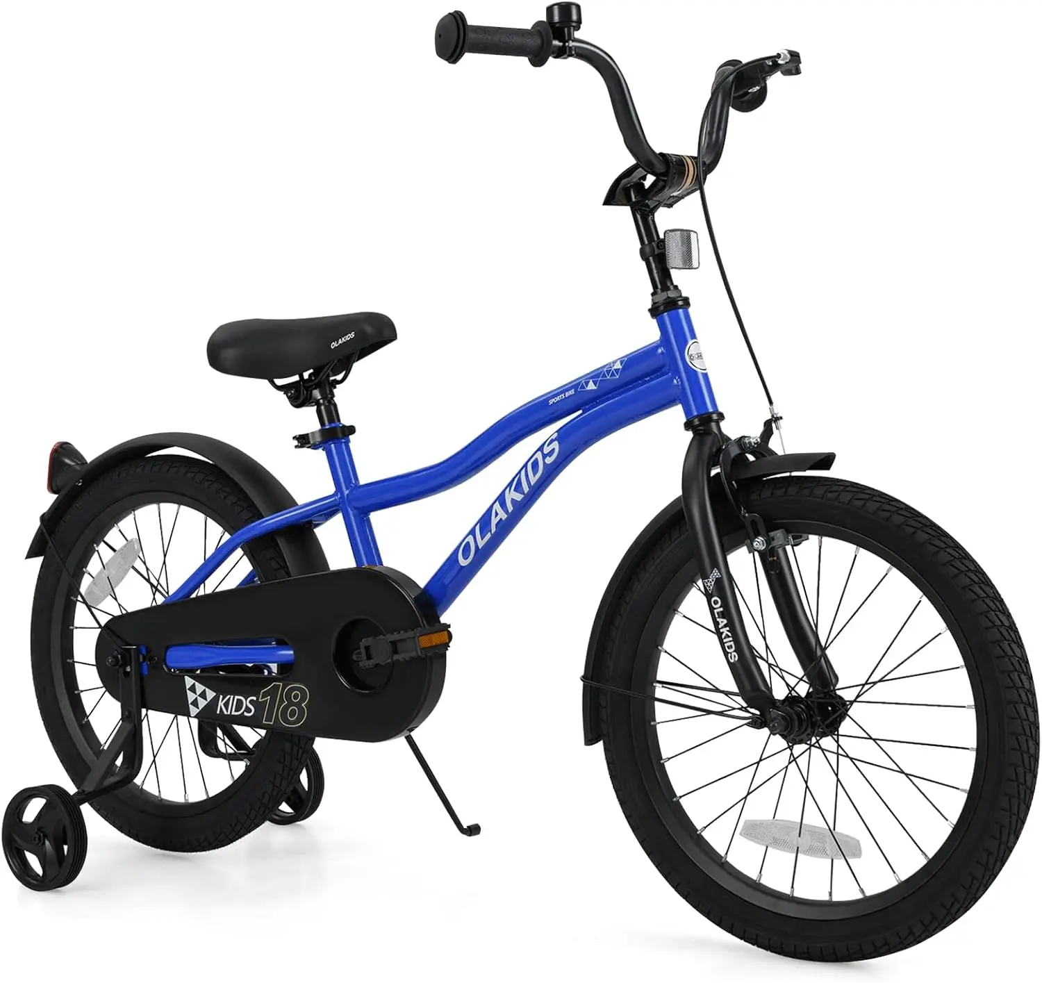 Kids Bike for Toddlers, 12 14 16 18 Inch Bicycle with Training Wheels, Handbrake & Coaster Brake, Adjustable Handlebar and Seat for Boys and Girls