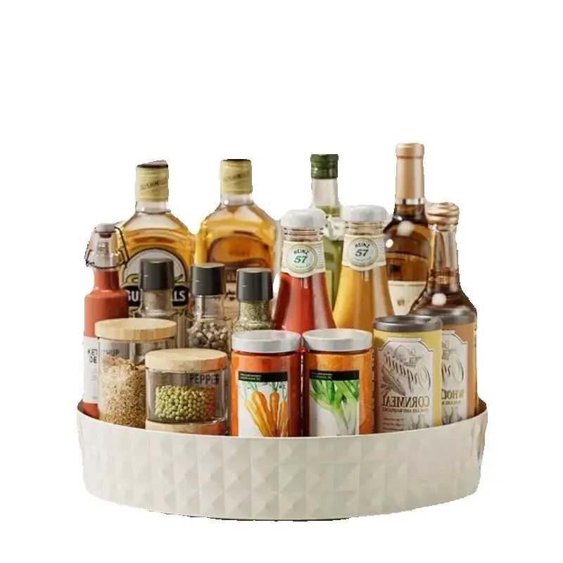 

360° Rotating Spice Rack Organizer, Space Saving Seasoning Storage for Kitchen Cabinet, Countertop, Apartments and Dorms