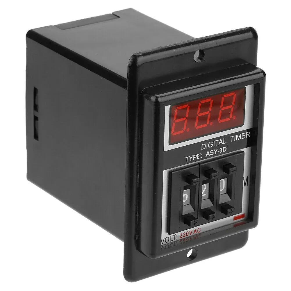 Versatile ASY 3D AC 220V Power on Delay Timer Time Relay Flexible Control Mode & Low Working Power Consumption