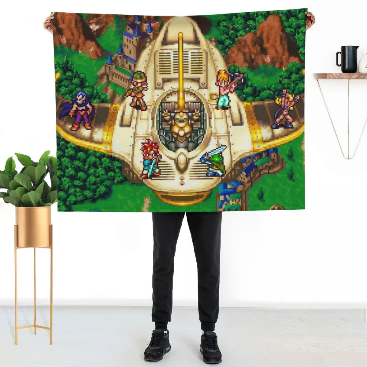 

Chrono Trigger Epoch Throw Blanket Portable Lightweight Blanket for Travel Camping
