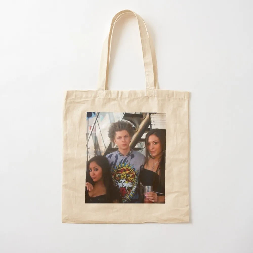 Michael Cera on Jersey Shore Tote Bag Canvas bag for women handbag shopping trolley bag tote university