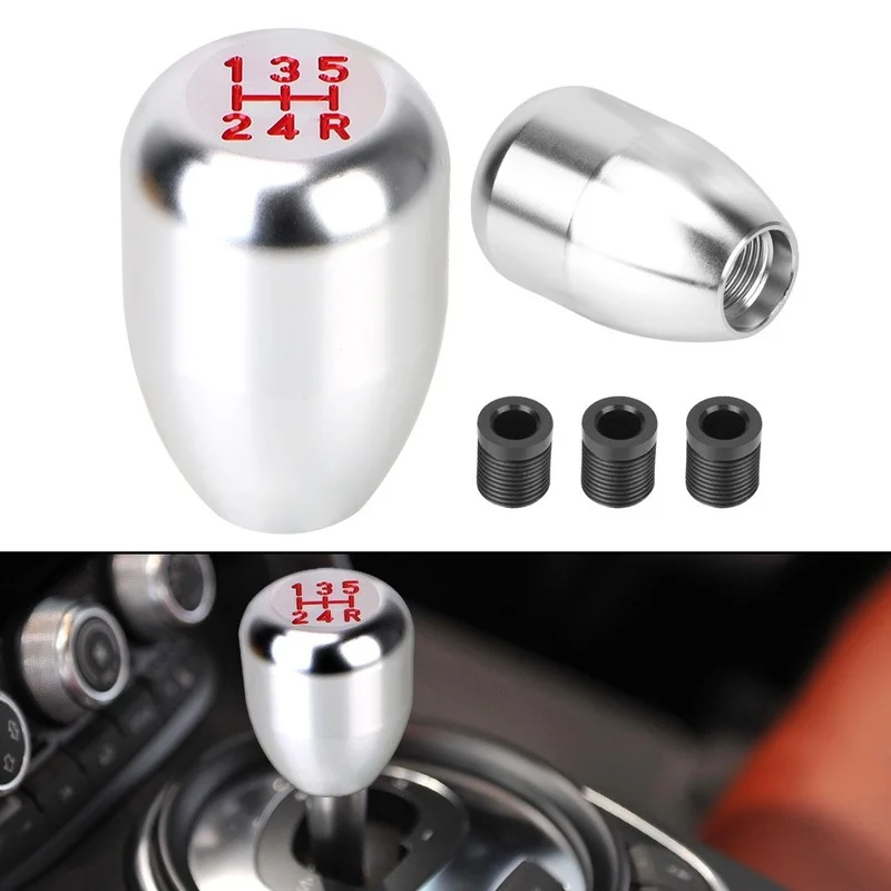 

5speed Racing Car Gear Shift Knob Manual Shifter Lever Caps Caliber M8 M10 M12 Adapter Replacements 4x4 Automotive Accessories