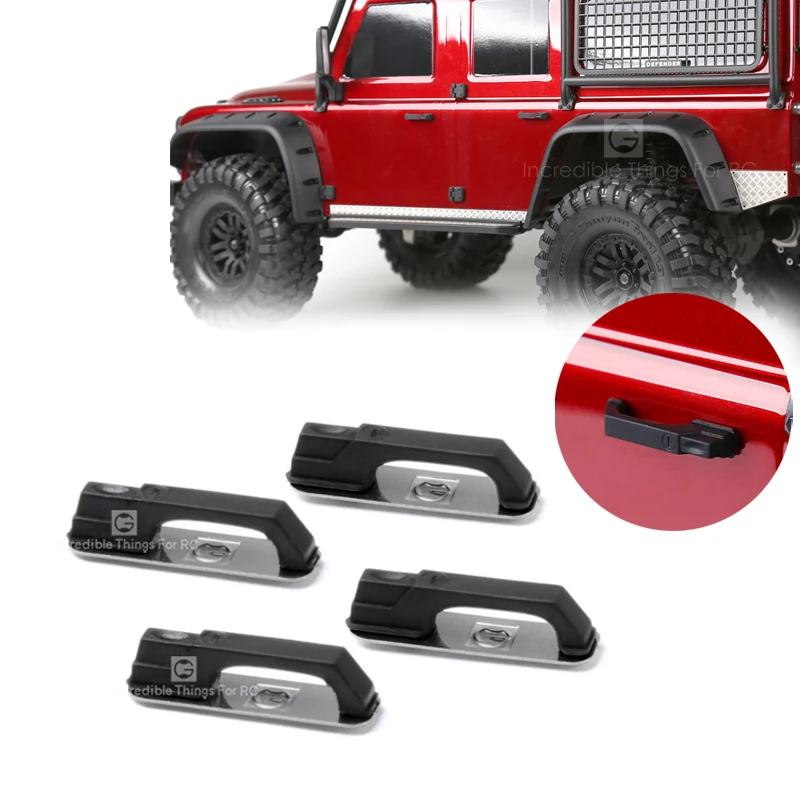 

4Pcs Rubber Door Handle Refit Accessories for 1/10 RC Crawler Car Traxxas TRX4 Defender AXIAL SCX10 90046 RC4WD D90 D110 Parts