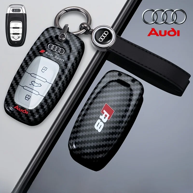 

Racing-Style Design Car Key Shell Key Car Accessories for Audi A1 A3 8V A4 B8 B9 A5 A6 C7 A7 A8 Q3 Q5 Q7 S4 S6 S7 S8 R8 Tt