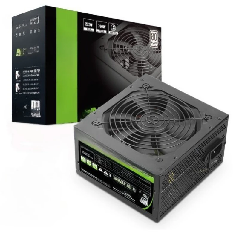 

AN550/AM650/Rated 750W Full Module Power Supply Rated Desktop Computer Power Supply White