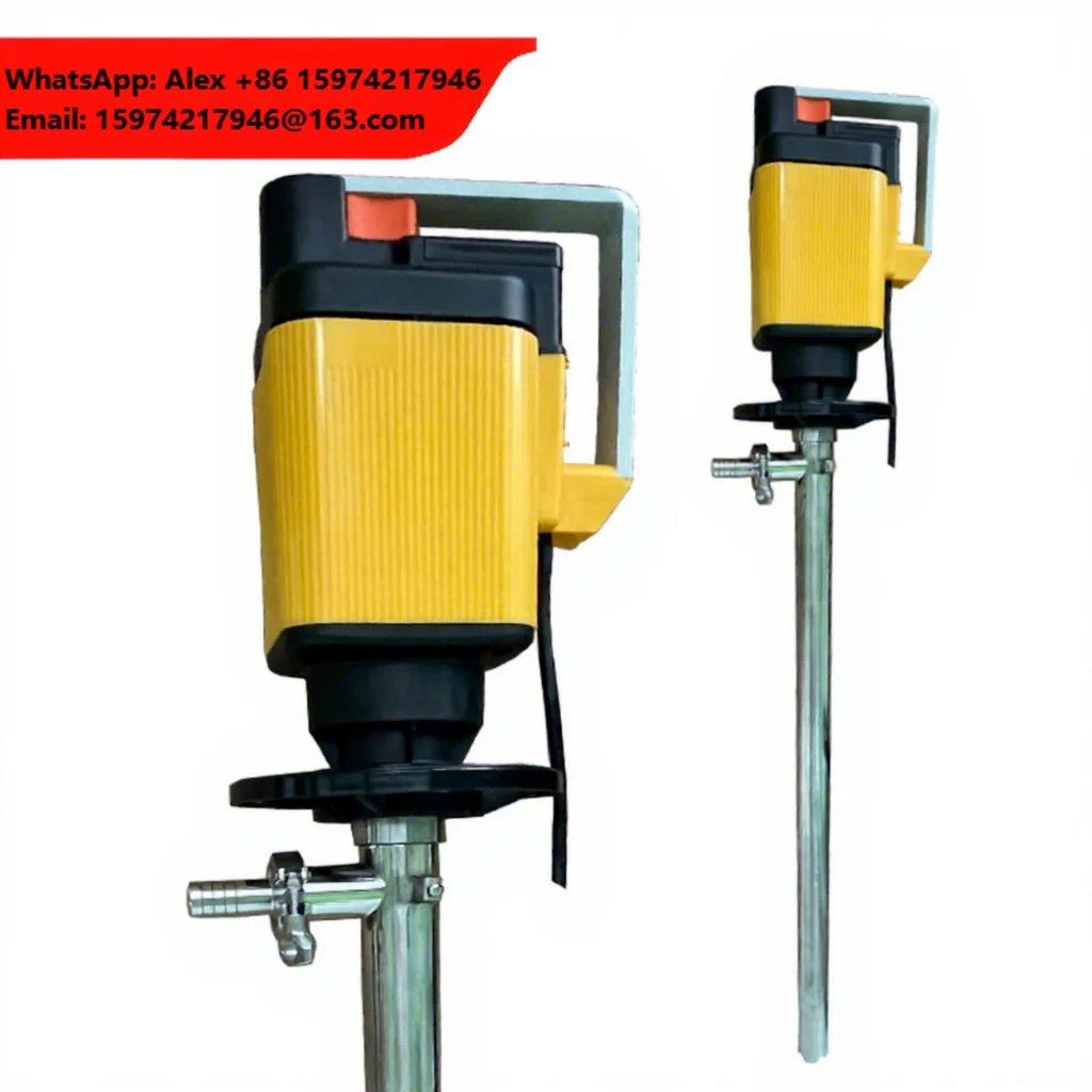 LUTZ Style SS316 Tube EX Motor Deep Immersion Drum Pump For IBC High Chemical Industrial Corrosive Liquids
