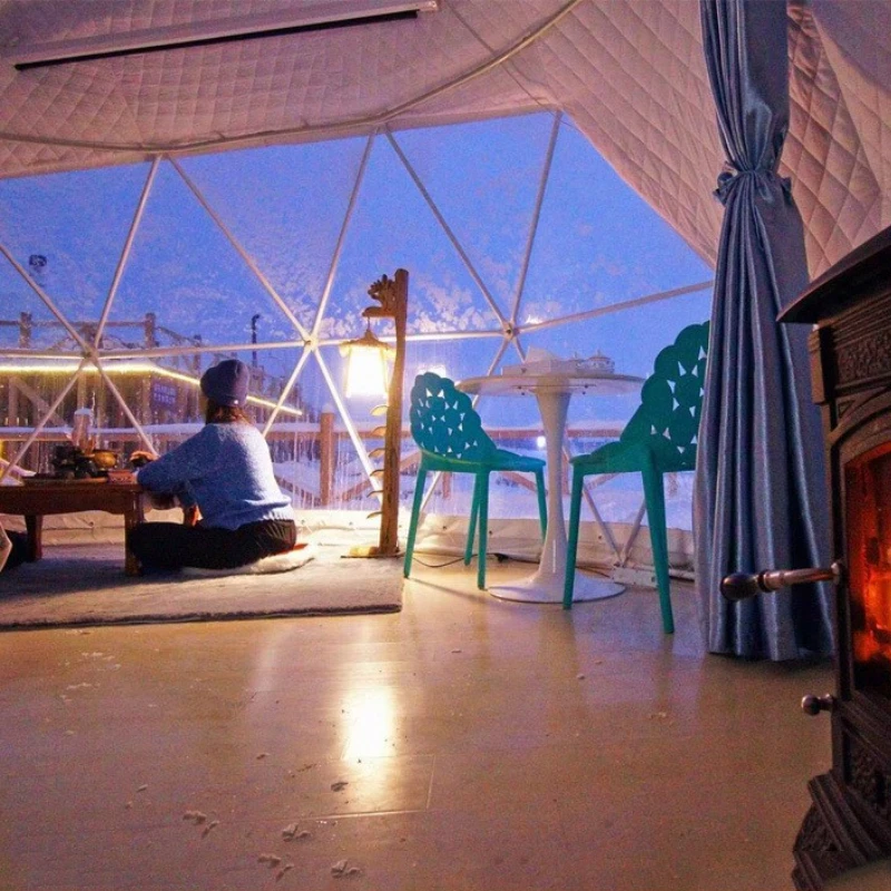 Luksusowy, duży, biały, przezr – Outdoor Camping And Glamping recenzja i cena