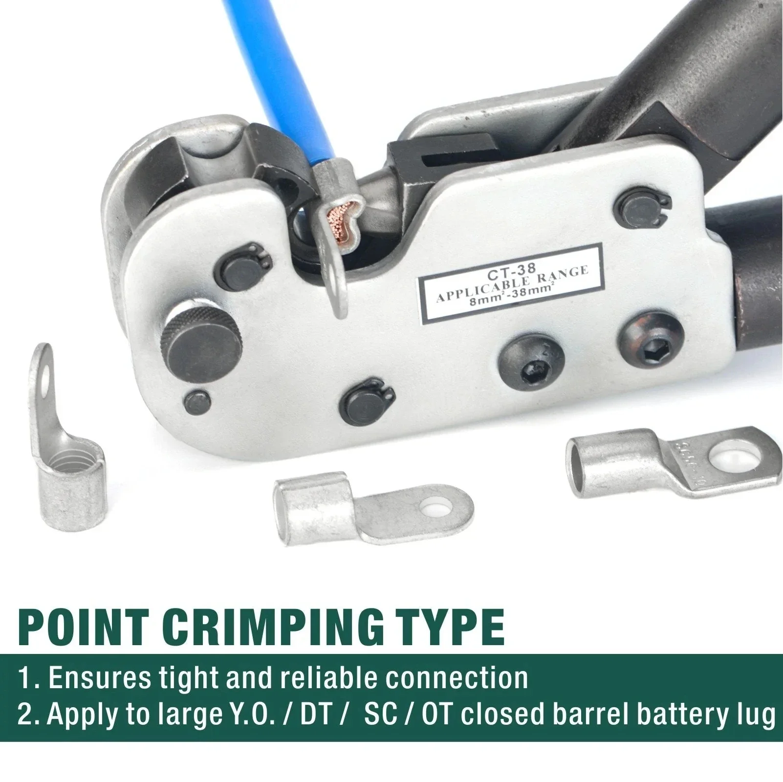 Imagem -02 - Multifuncional Terminal Crimping Alicates Terminal nu Lug Grande Y.o 16150 Mm2 Ct-150