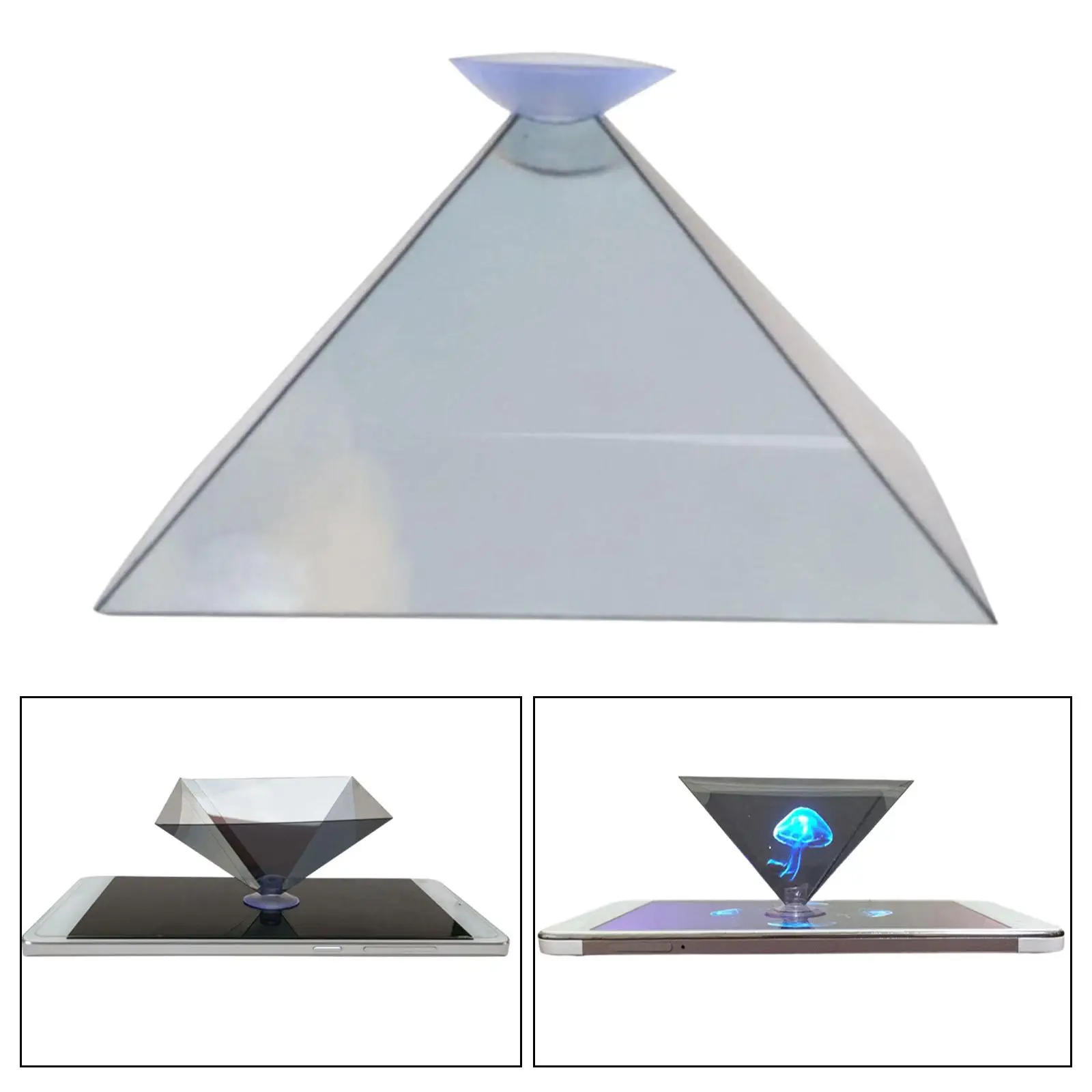 Teléfono Holográfico, Holograma 3D para Smartphone, Holograma Espectral de 7cm, Holograma para Teléfono, Holograma para Tablet, Holograma Piramidal para Teléfono, Holográfico 3D