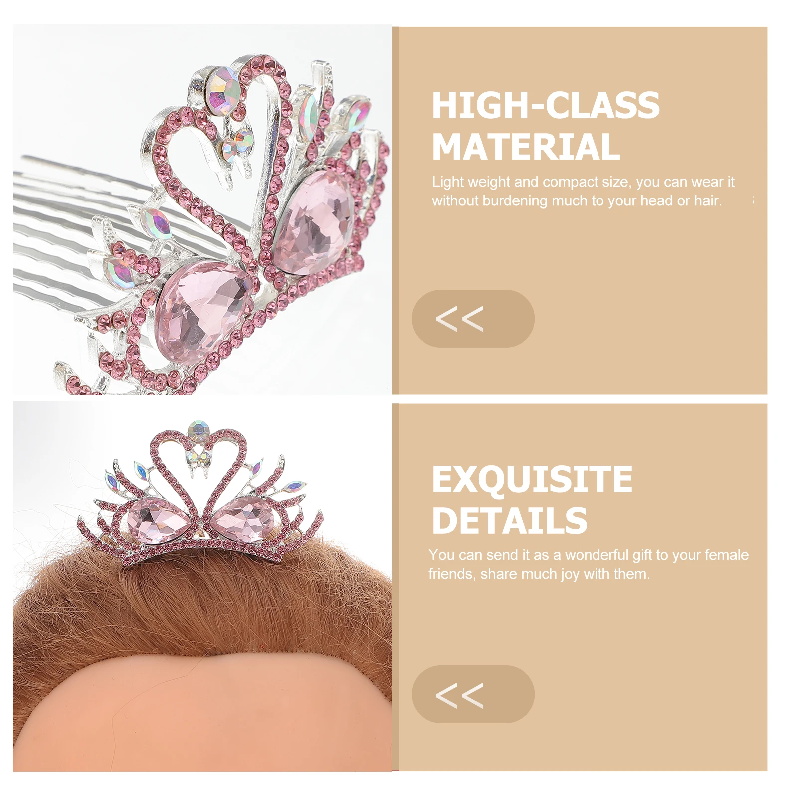 

1pcs Stage Hair Accessories Bridal Crown Women Headpiece Wedding Hairpin Alloy Jewelry Krone Durable Lightweight