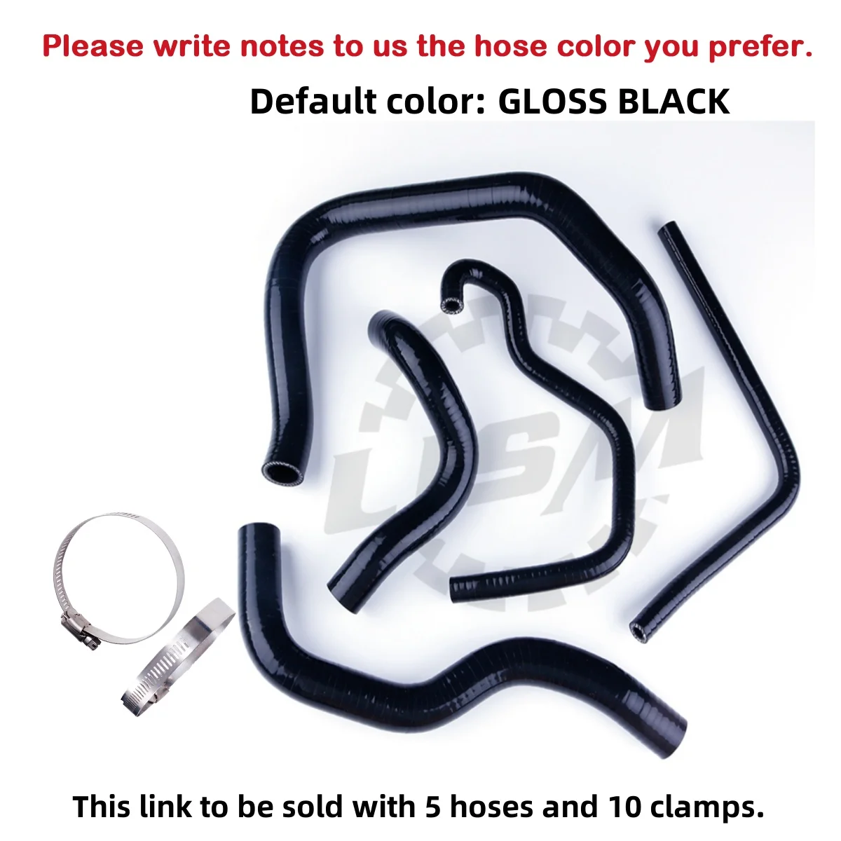 

5PCS 3PLY For 1998-2002 Kawasaki Ninja ZX6R ZX-6R ZX600 Motorcycle Silicone Radiator Coolant Hose Kit Pipe Kit 1999 2000 2001