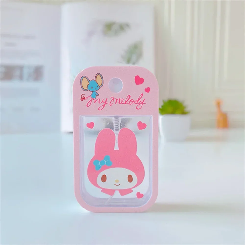 50ML Sanrio Hellokitty Filling Bottle Refillable Cartoon Cinnamoroll Kuromi Alcohol Press Bottled Portable Perfume Spray Bottle